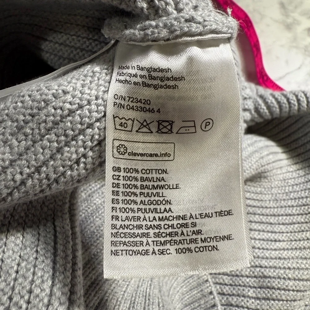 H&M boys pullover gray hooded Sweater size 12-14Y - Picture 9 of 9
